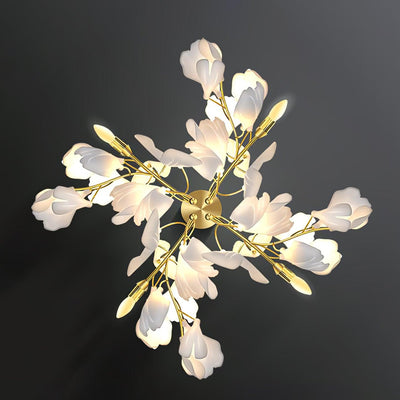 Solivaya Wall Lamp Gingko Flowers Brass