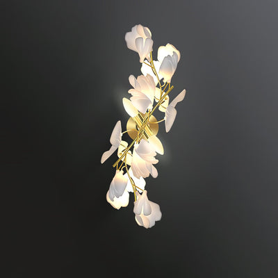 Solivaya Wall Lamp Gingko Flowers Brass