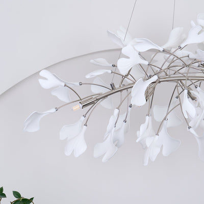 Oriiselle Chandelier Ceramic Gingko Petal Gold