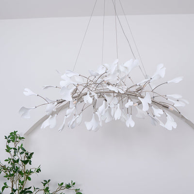 Oriiselle Chandelier Ceramic Gingko Petal Gold