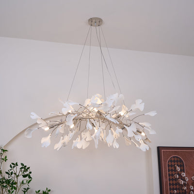 Oriiselle Chandelier Ceramic Gingko Petal Gold
