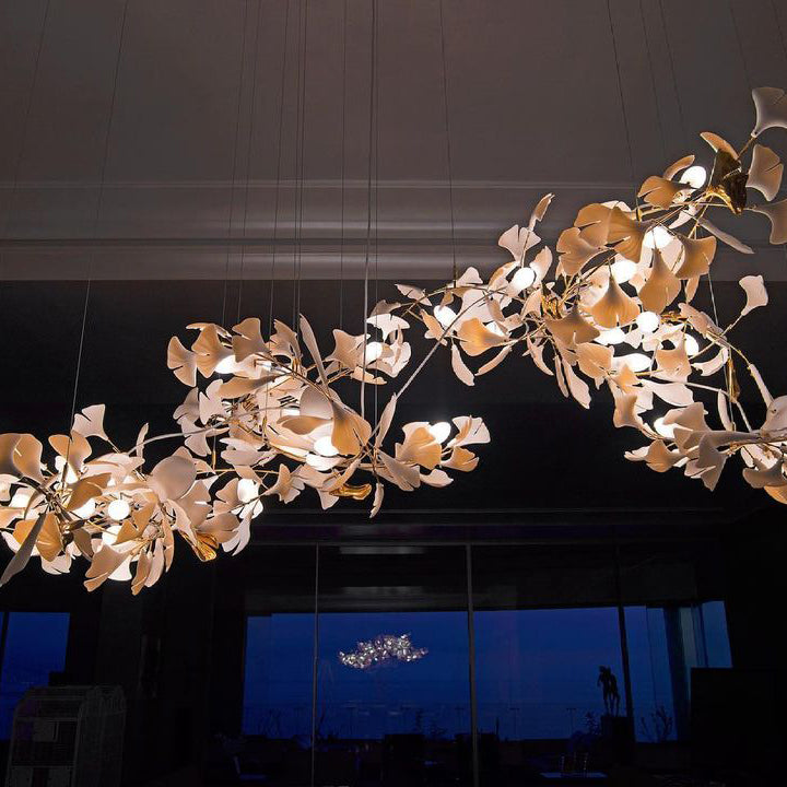 Eurzoris Gingko Leaf Chandelier