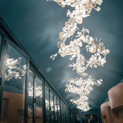 Eurzoris Gingko Leaf Chandelier