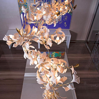 Eurzoris Gingko Leaf Chandelier