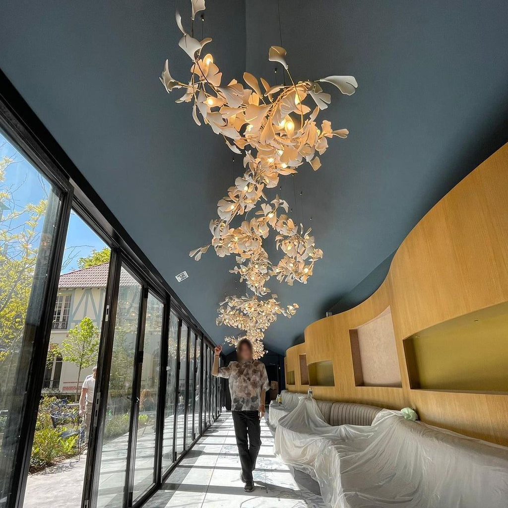 Eurzoris Gingko Leaf Chandelier