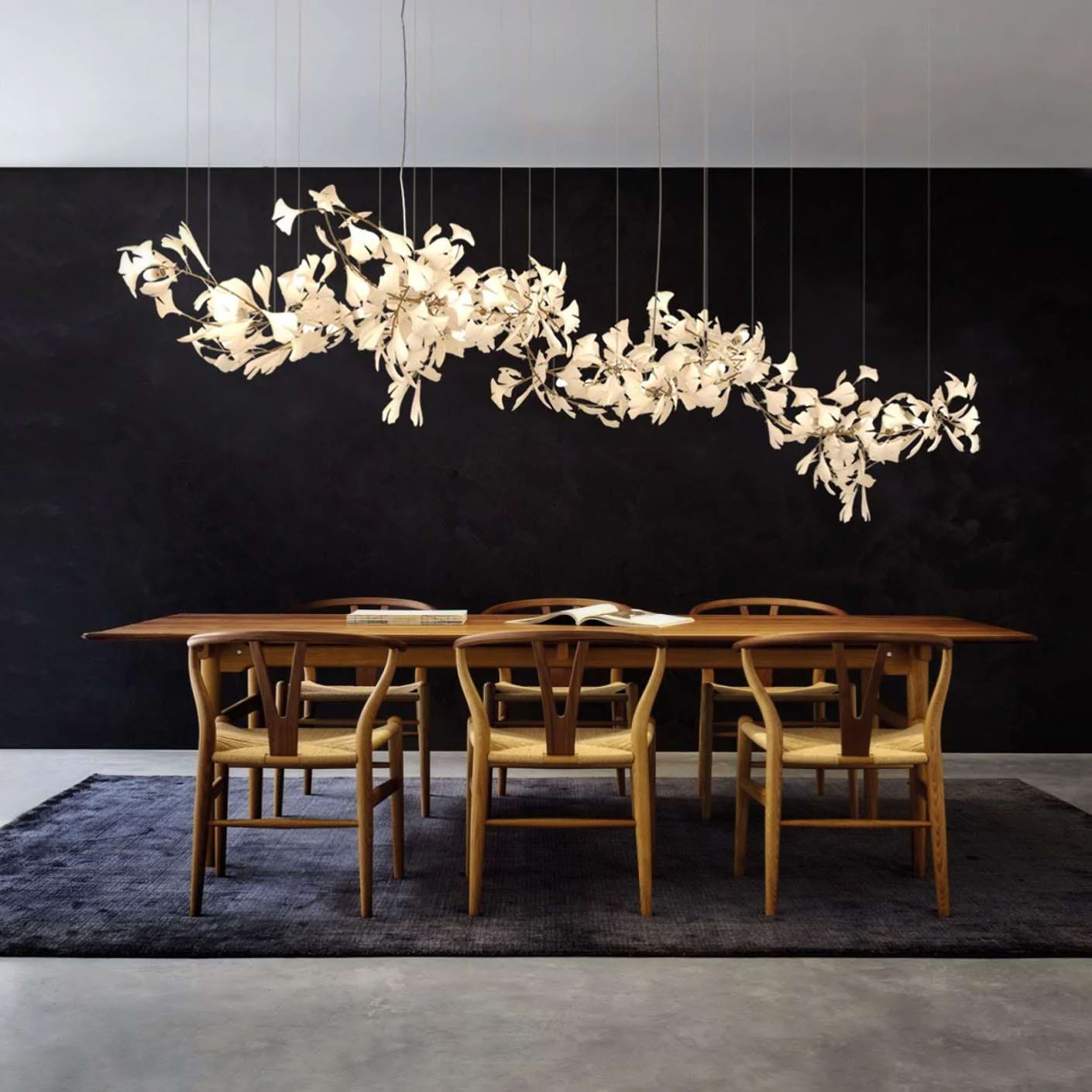 Eurzoris Gingko Leaf Chandelier