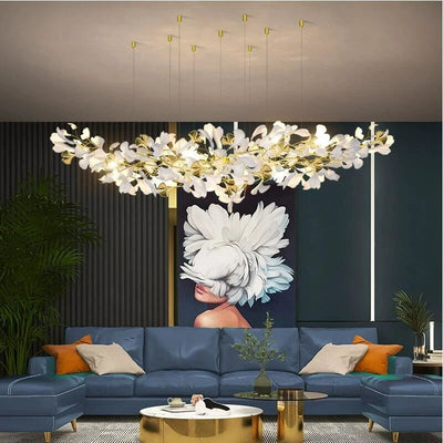 Eurzoris Gingko Leaf Chandelier