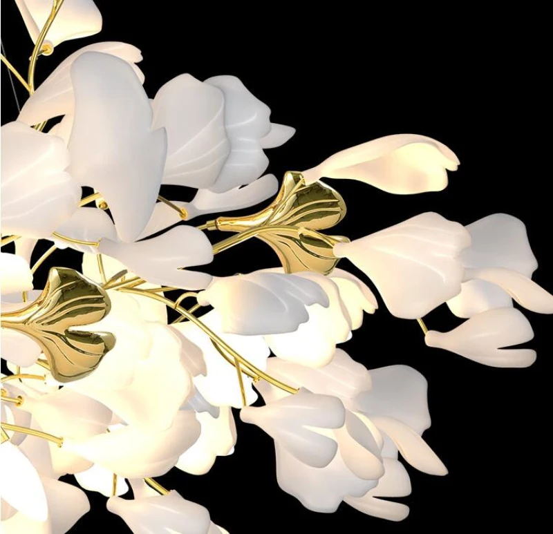 Eurzoris Gingko Leaf Chandelier