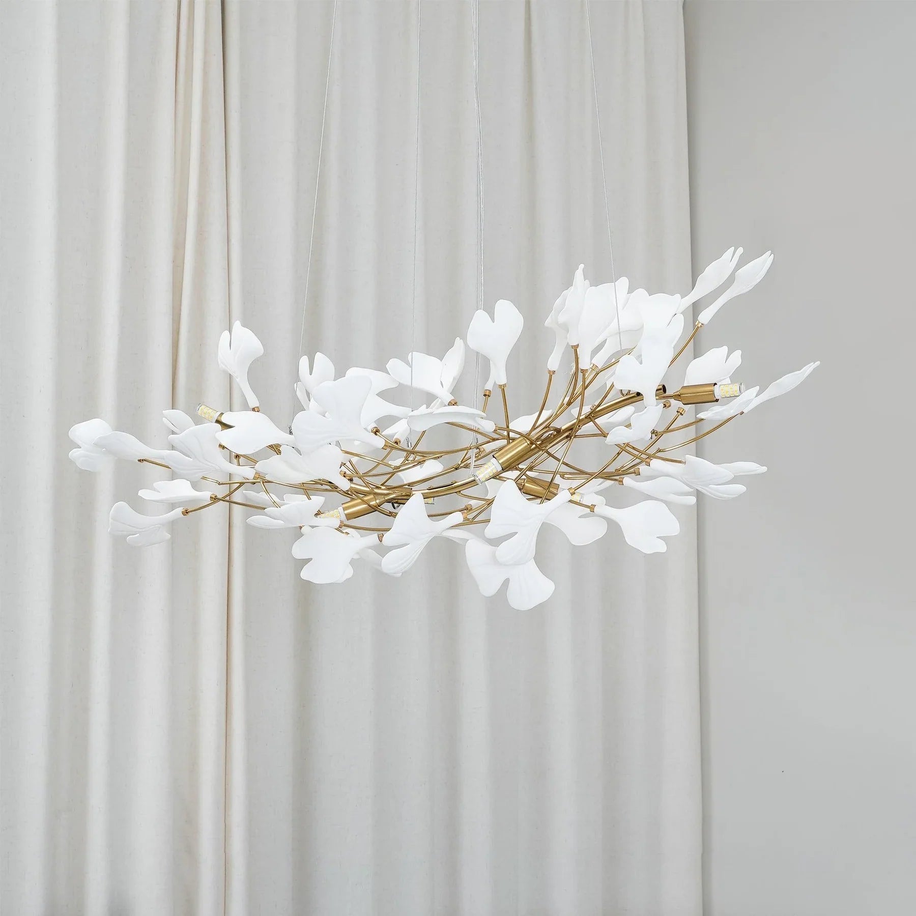 Olivia Luxury Chandelier Ceramics Living Room U Arc Shape - Neutral Decor