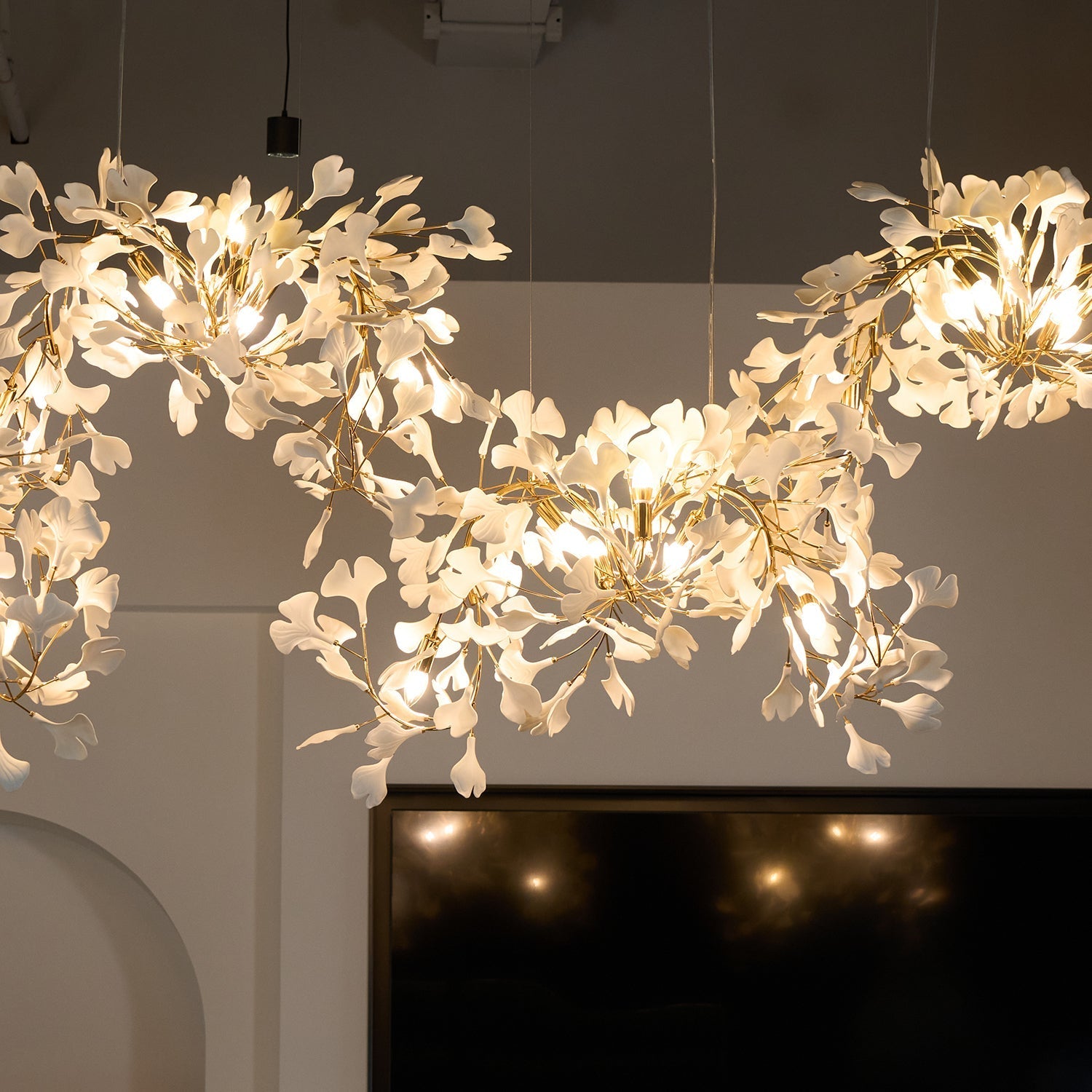 Ginkgo Cluster Chandelier