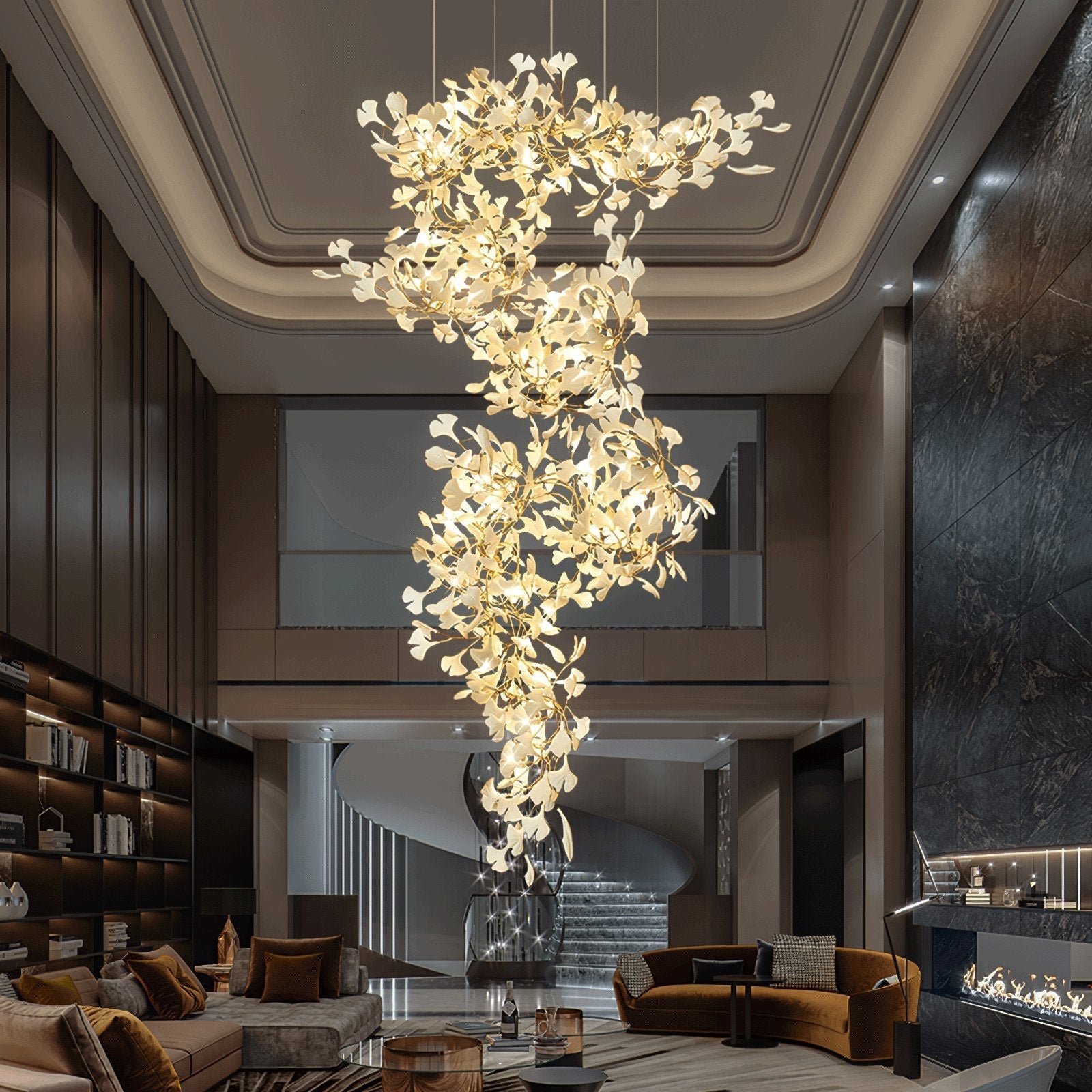Bough Zephyr Ceramics Chandelier