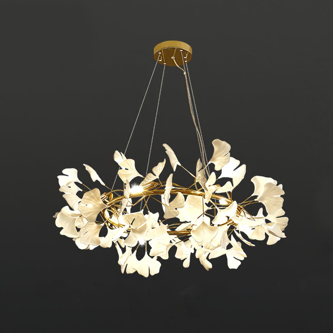 Orelalella Chandelier Gingko LED Branch