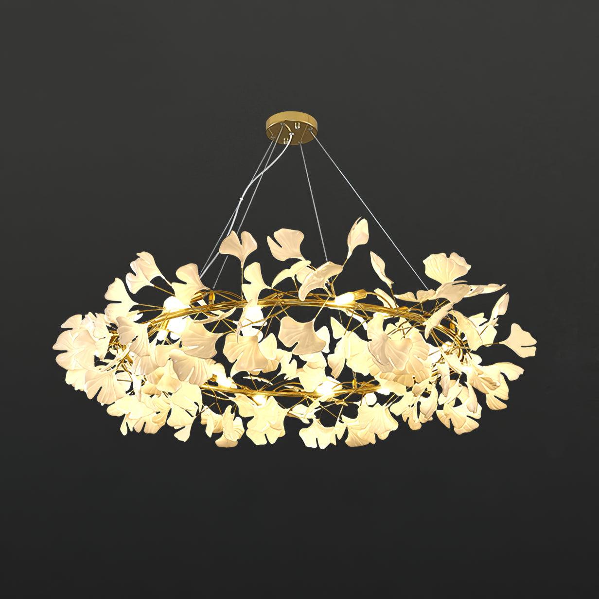 Orelalella Chandelier Gingko LED Branch