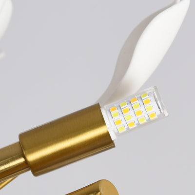 Auriora Pendant Lamp Gingko Ceramic Leaves Gold
