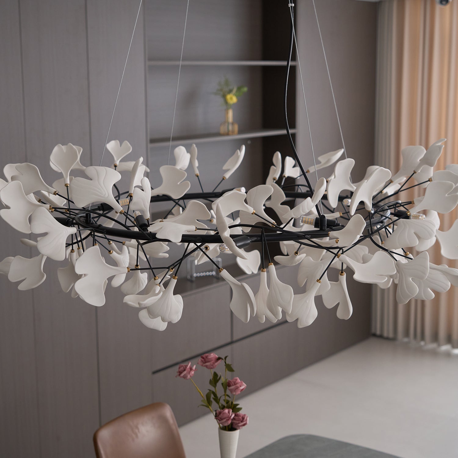 Orelalella Chandelier Gingko LED Branch