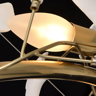 Gingko Ring Chandelier Ceramic Staircase Luxury