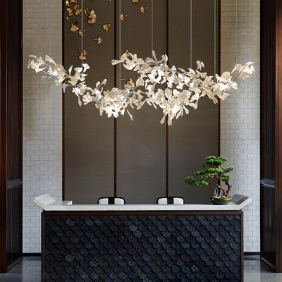 Elorus Double Layer Combination Gingko Chandelier