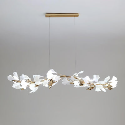 Vixu Postmodern Luxury Gingko Ceramics Chandelier