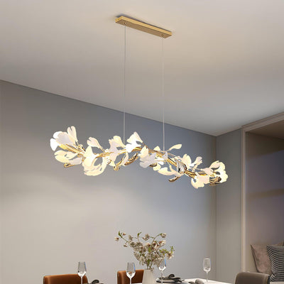 Vixu Postmodern Luxury Gingko Ceramics Chandelier