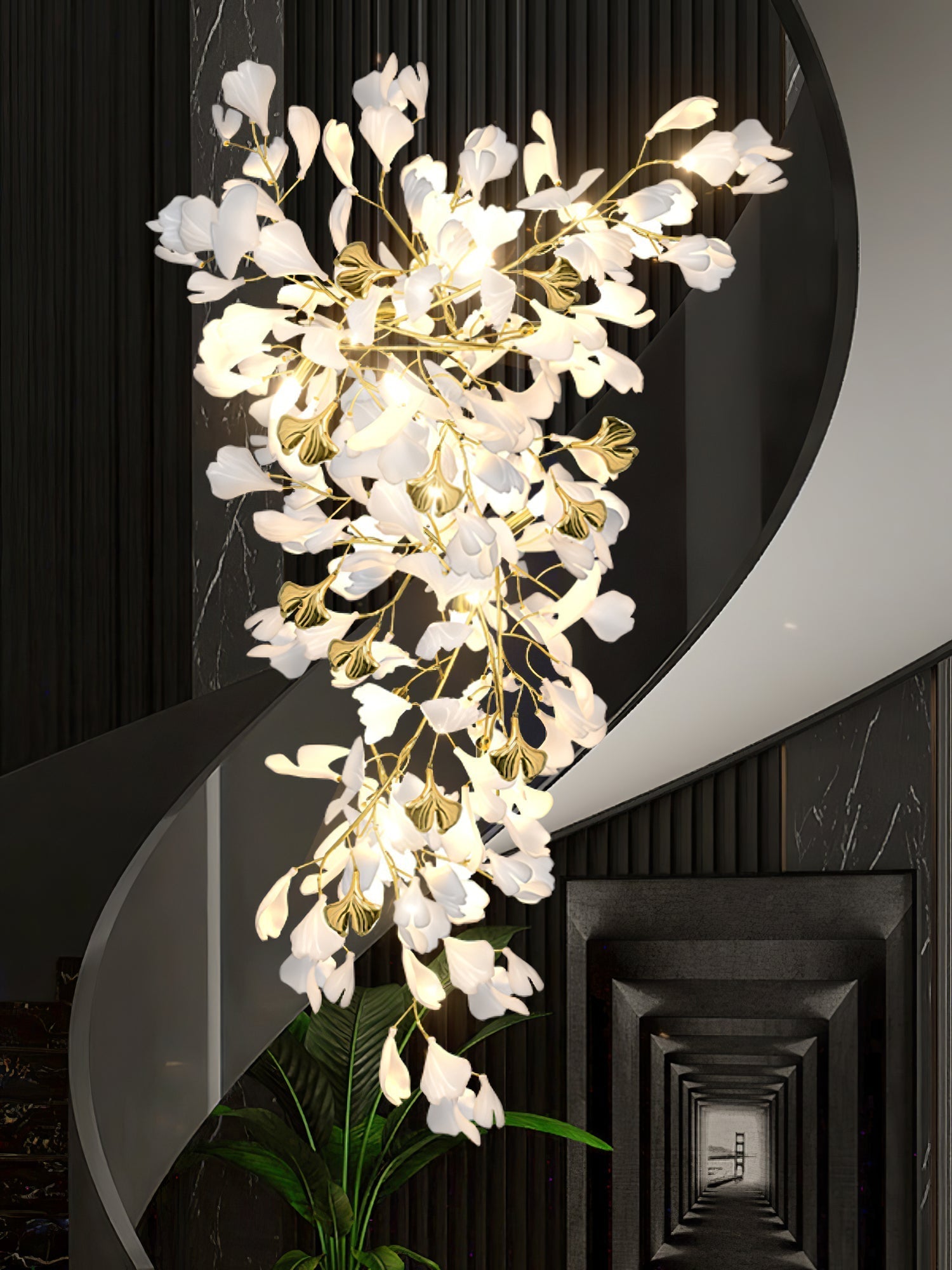 Calaena Gingko Chandelier