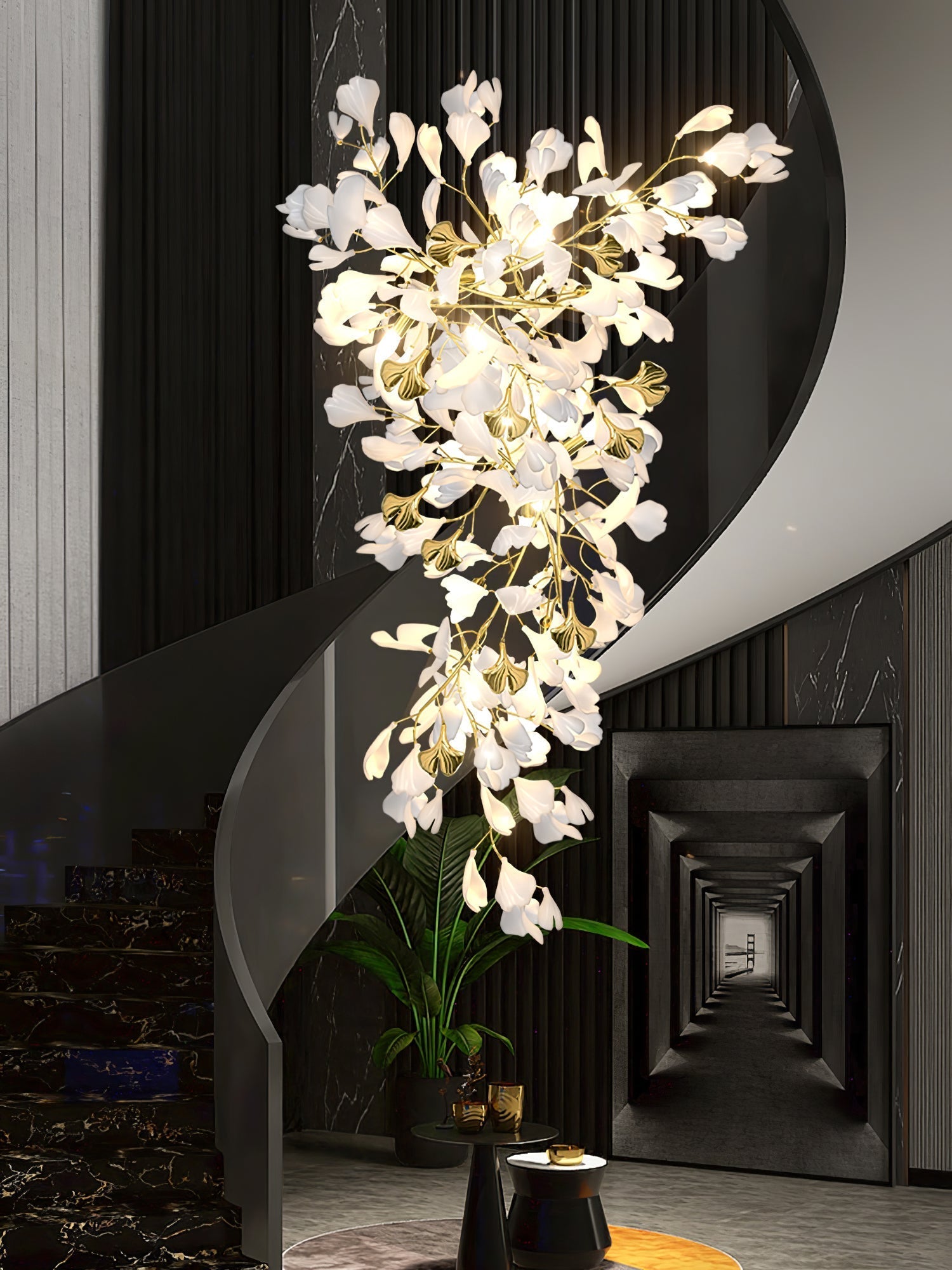 Calaena Gingko Chandelier