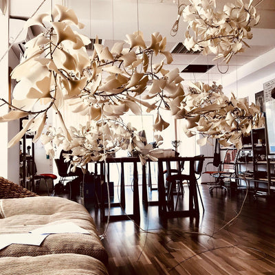 Eurzoris Gingko Leaf Chandelier