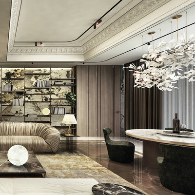 Eurzoris Gingko Leaf Chandelier