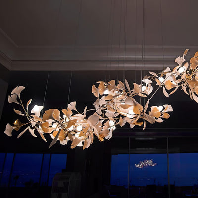Eurzoris Gingko Leaf Chandelier