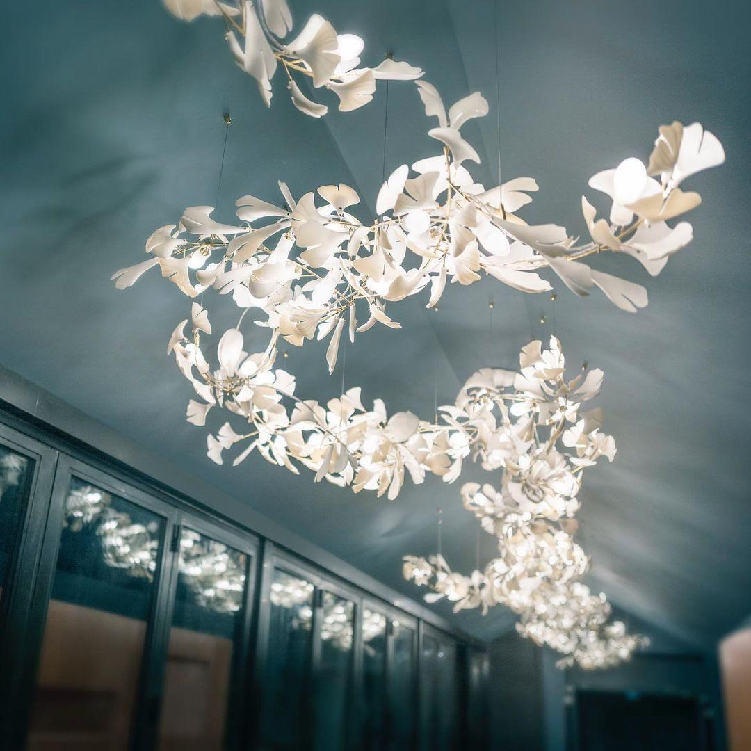 Ginkgo Cluster Chandelier
