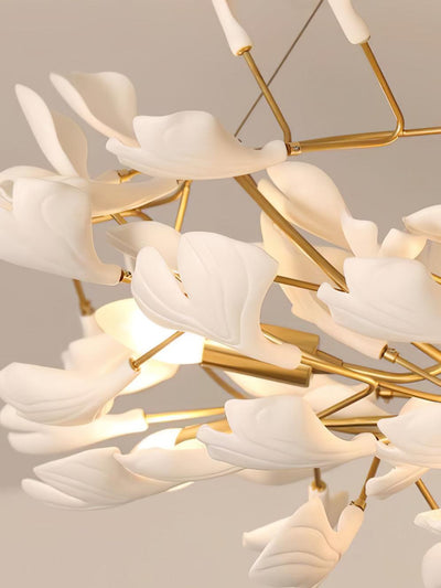 Ivmarel Gingko Long Branch Ceramics Chandelier