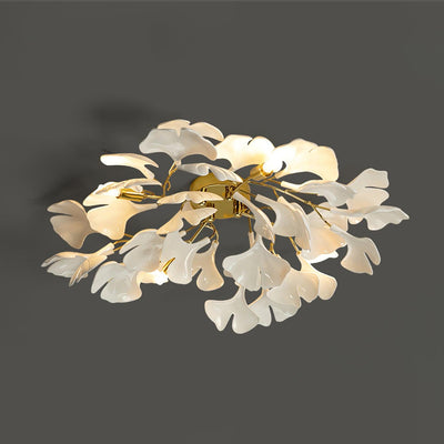Callenne Elegant Ginkgo Leaf Ceiling Light - Neutral Decor