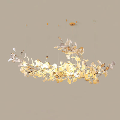 Sovell Postmodern Luxury Ginkgo Cloud Ceramics Chandelier