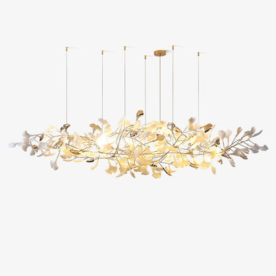 Sovell Postmodern Luxury Ginkgo Cloud Ceramics Chandelier