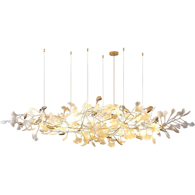 Sovell Postmodern Luxury Ginkgo Cloud Ceramics Chandelier