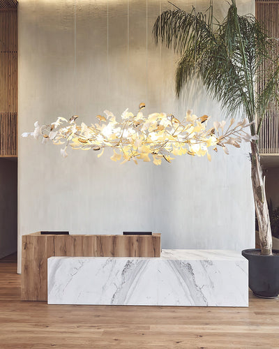 Sovell Postmodern Luxury Ginkgo Cloud Ceramics Chandelier