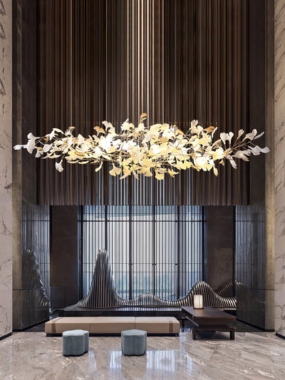 Sovell Postmodern Luxury Ginkgo Cloud Ceramics Chandelier