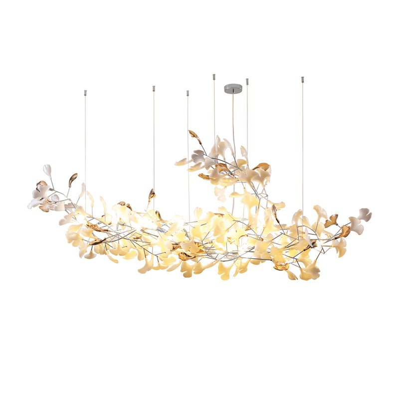 Sovell Postmodern Luxury Ginkgo Cloud Ceramics Chandelier