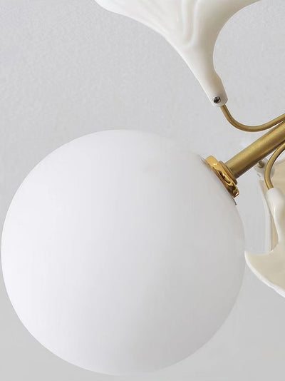Celalaya Ceiling Lamp Ginkgo Glass for Living Room