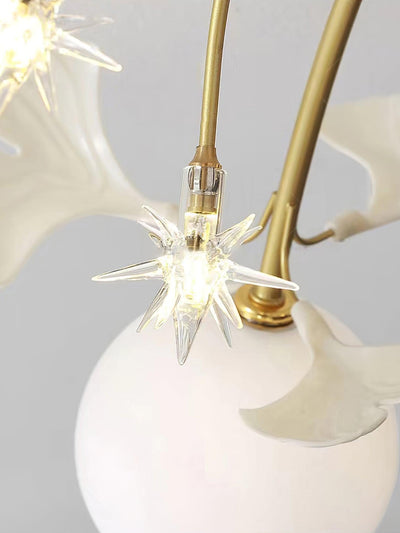 Celalaya Ceiling Lamp Ginkgo Glass for Living Room
