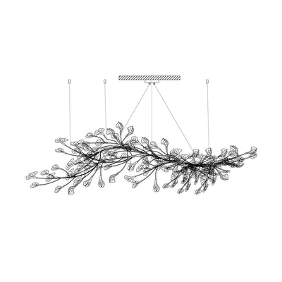 Chandelier Frame Ceramic Gingko Leaf Shade White Gold Modern - Neutral Decor