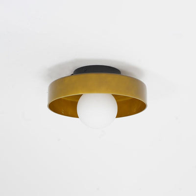 Solara Ceiling Lamp Orange Ring Playful Sculptural - Neutral Decor