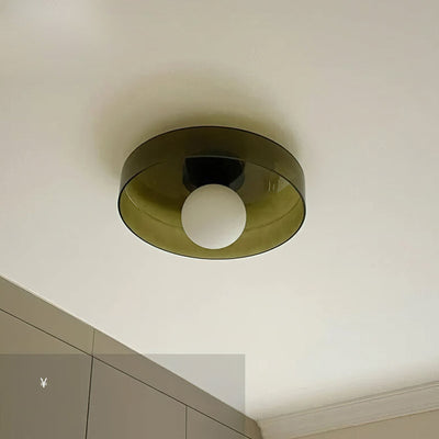 Solara Ceiling Lamp Orange Ring Playful Sculptural - Neutral Decor