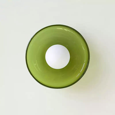 Solara Ceiling Lamp Orange Ring Playful Sculptural - Neutral Decor