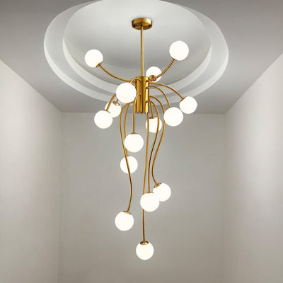 Astralyn Brass Globe Chandelier