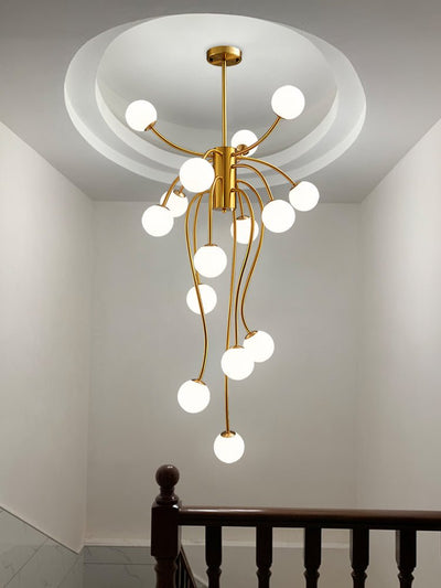Astralyn Brass Globe Chandelier