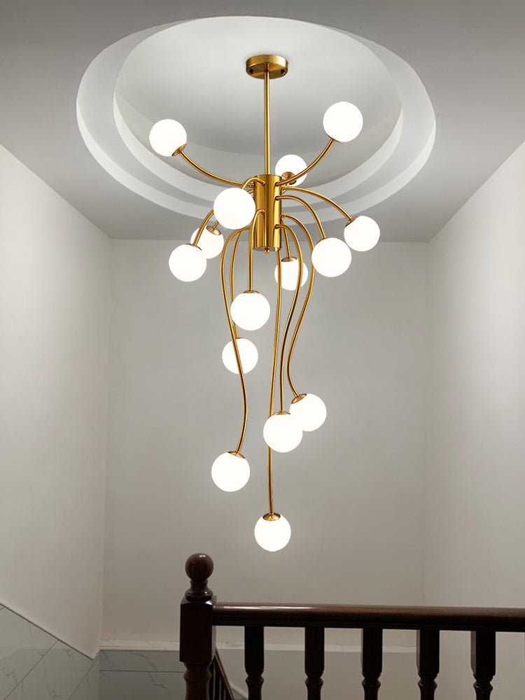Astralyn Brass Globe Chandelier
