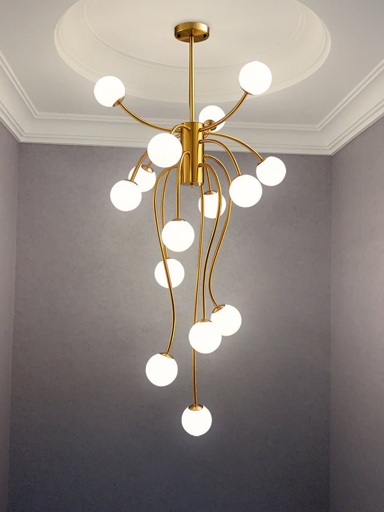 Astralyn Brass Globe Chandelier