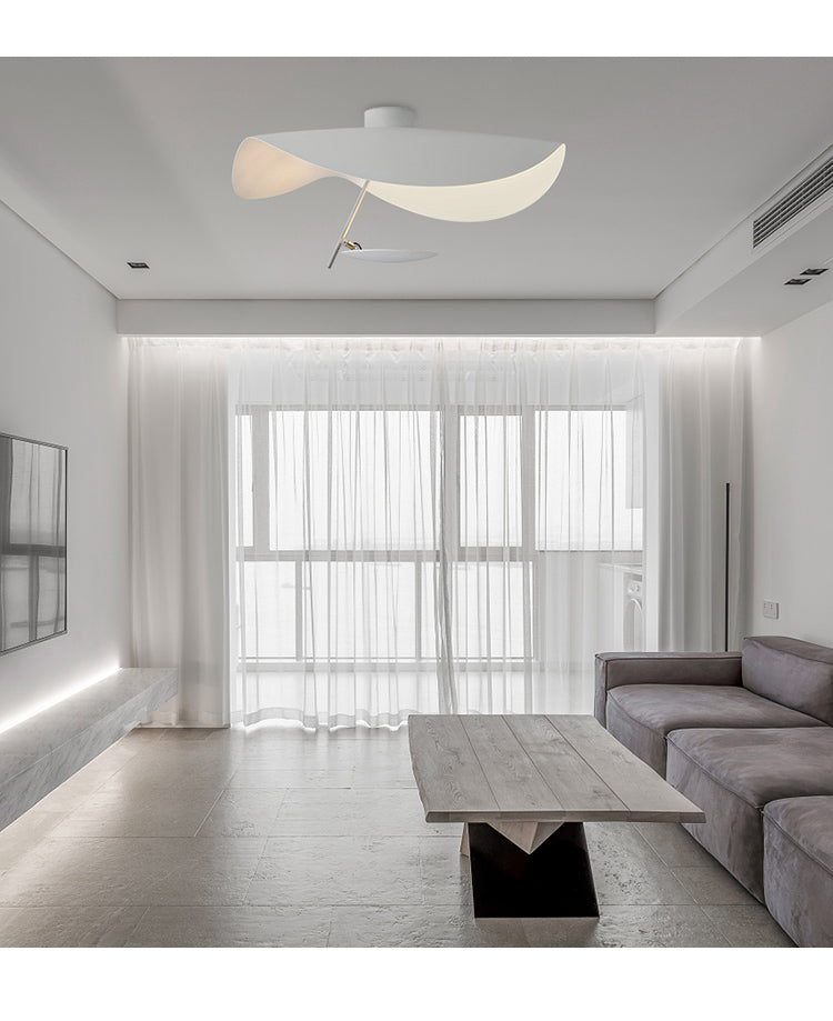 Aurisina Pendant Lamp Black Gold Curved Shade