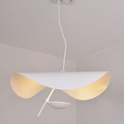 Aurisina Pendant Lamp Black Gold Curved Shade