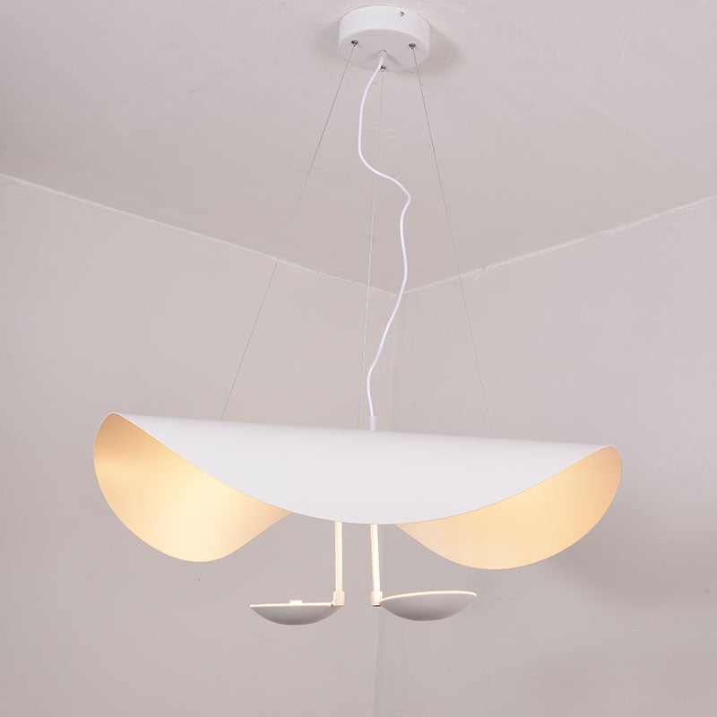 Aurisina Pendant Lamp Black Gold Curved Shade